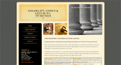 Desktop Screenshot of goldblattcohenlegum.com